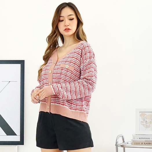 KARDIGAN WANITA CROP JAKET RAJUT PREMIUM IMPORT