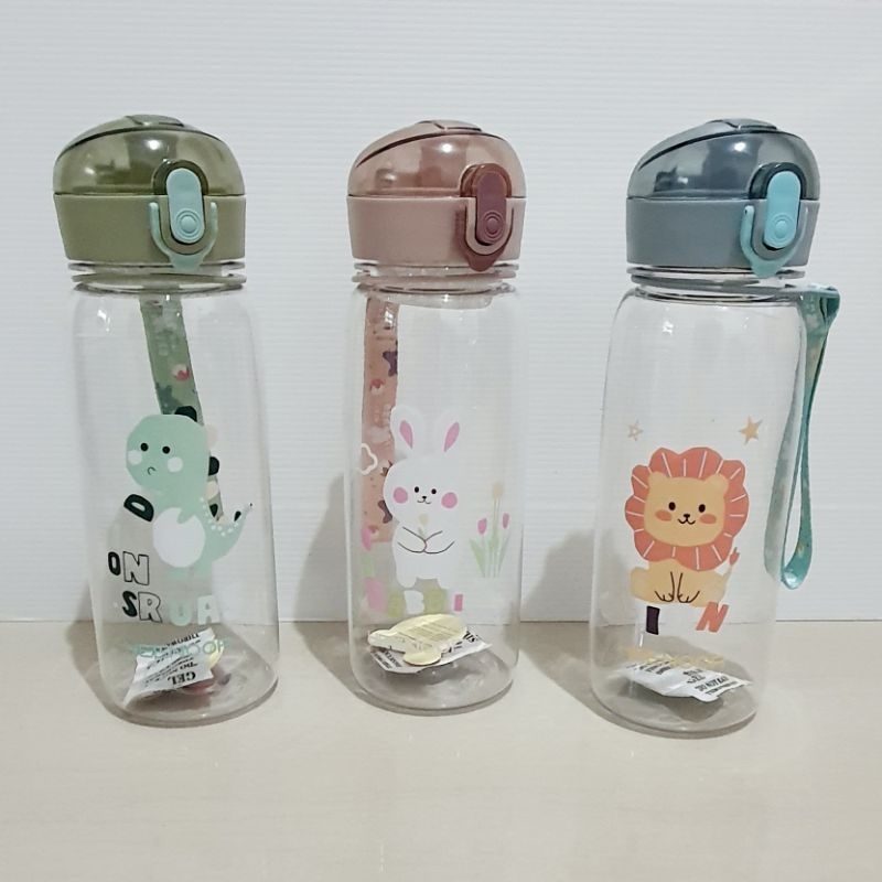 Botol Minum HEENOOR Karakter Hewan 580 ml