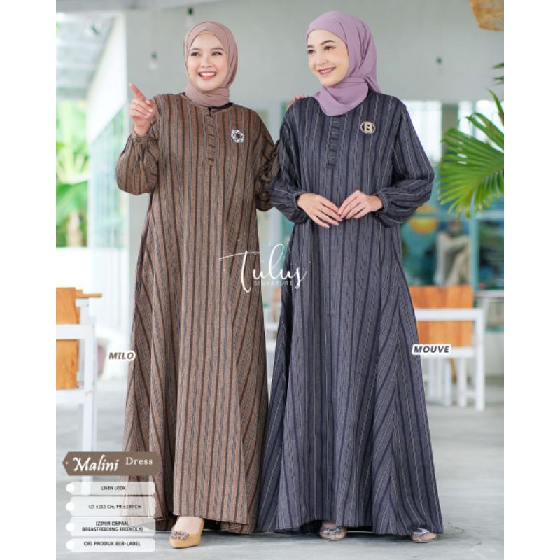 MALINI DRESS MAXI LD 110 LINEN LOOK BY TULUS