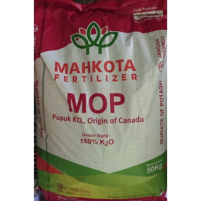 PUPUK KCL MAHKOTA 50 KG