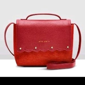 Promo Tas Selempang Bahu Wanita Pearl Red Bag Alibi Paris