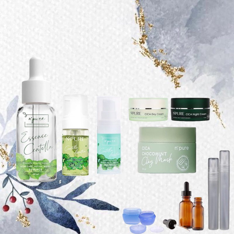 Share in Jar N'PURE NPURE Centella Toner Cream Chocomint Clay Mask Serum Cica Real Pad Acne Spot Dark Spot Noni Probiotics Toner Ampoule Gel Cleanser Moisturizer Body Lotion