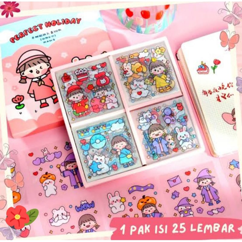 Stiker 2D Momo 25 PCS Aesthetic Cute waterproof-7