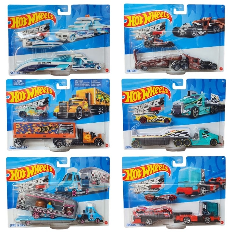 Hot Wheels Super Rigs Truck Hauler Transparant Hotwheels