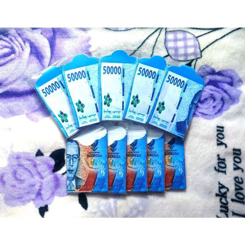 [Pack isi 10 LEMBAR] Amplop Lebaran THR motif uang Unik Kekinian tebal premium ukuran 7 x 12,5 cm - Amplop Lebaran motif uang ATM viral - 1pack / Amplop angpao isi 10 pcs ukuran 7x12,5 cm / amplop lebaran siap pakai / amplop lebaran isi 10