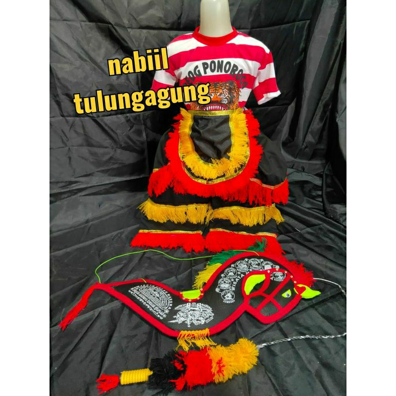 setelan kaos reog ponorogo kuda lumping spon cambuk