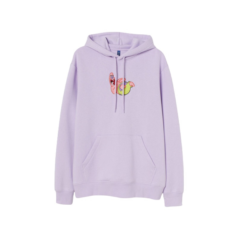 COD 12.12 Hoodie H&amp;M Patrick Lilac Bordir Sweater HnM Pria Wanita