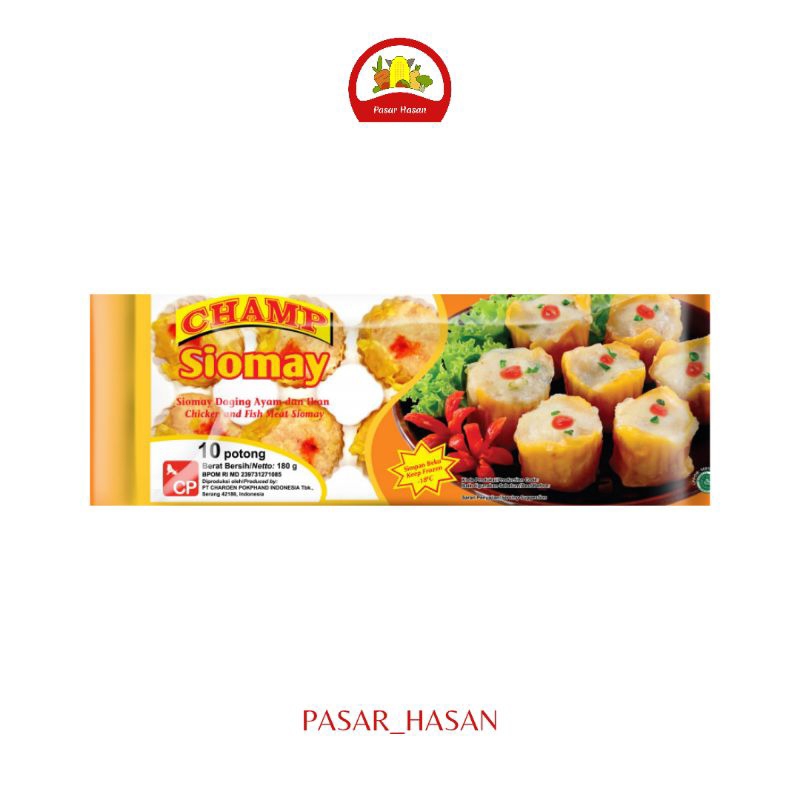 

180gr Siomay Ayam Champ (Isi 10pcs) | Frozen Food | Pasar Hasan