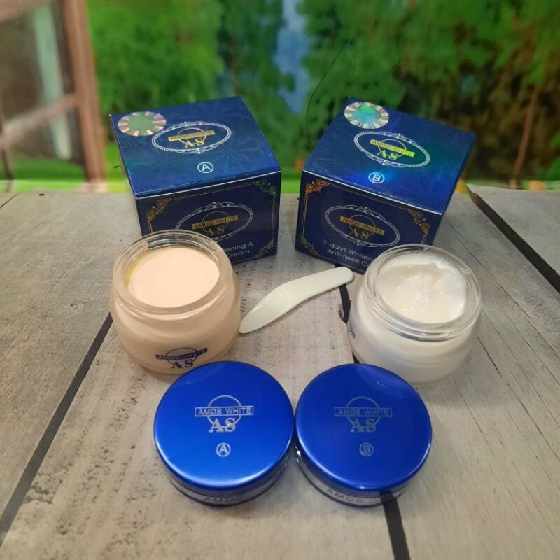 Cream Amos White A.B Siang / Malam ( Pisah )