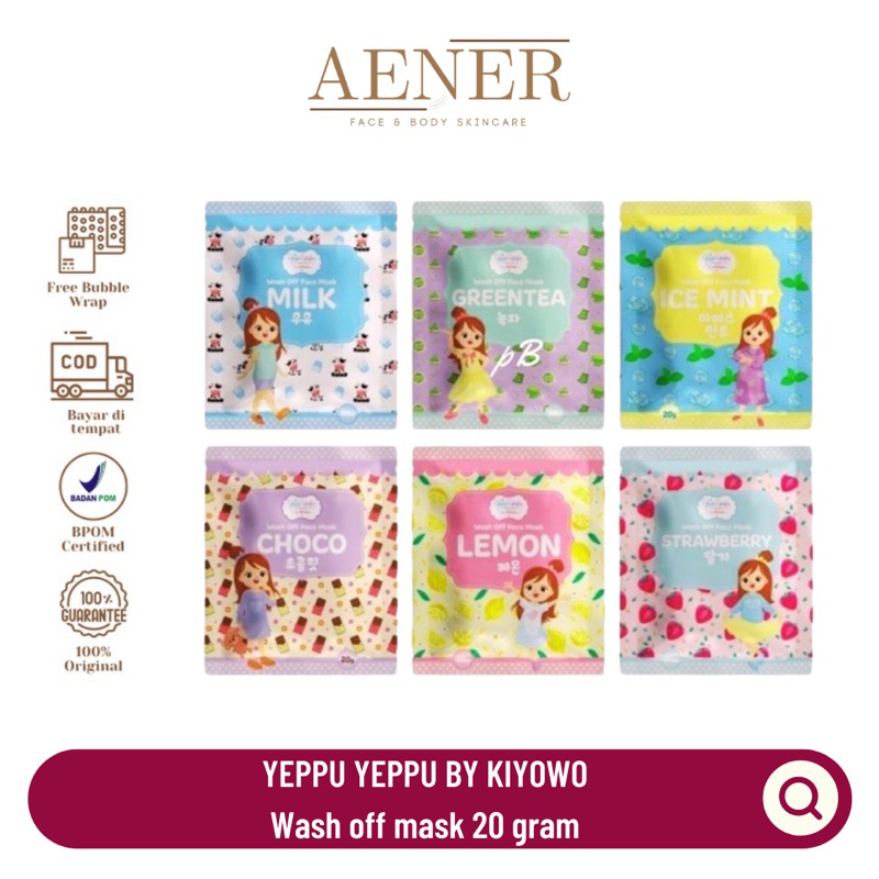 YEPPUYEPPU BY KIYOWO MASKER | MASKER YEPPUYEPPU BY KIYOWO | MASKER ORGANIK YEPPUYEPPU BY KIYOWO | OR