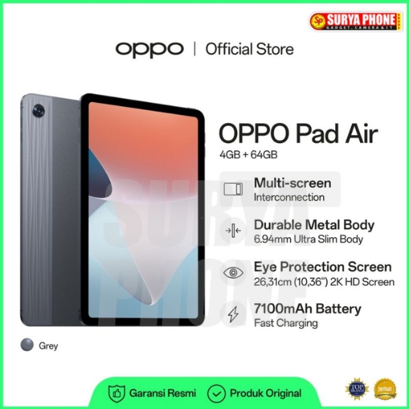 OPPO PAD AIR RAM 4GB ROM64GB