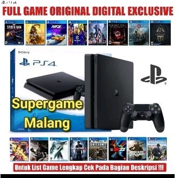 PS4 Slim 500 GB Pre-Loved PS 4 Giga Console Game PreLoved