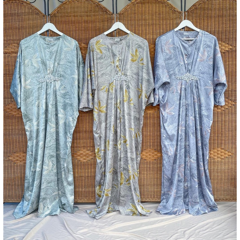 Kaftan Sierra Motif Series Couple Momkid Silk Premium Lebaran