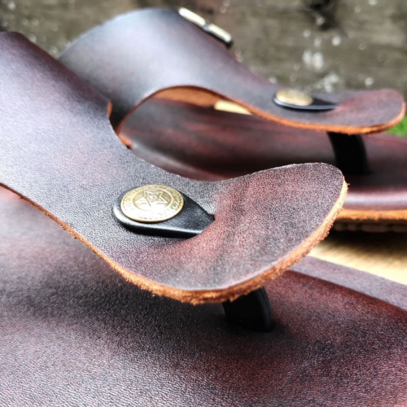 SENDAL JEPIT KULIT TEBAL PRIA MODEL KEREN