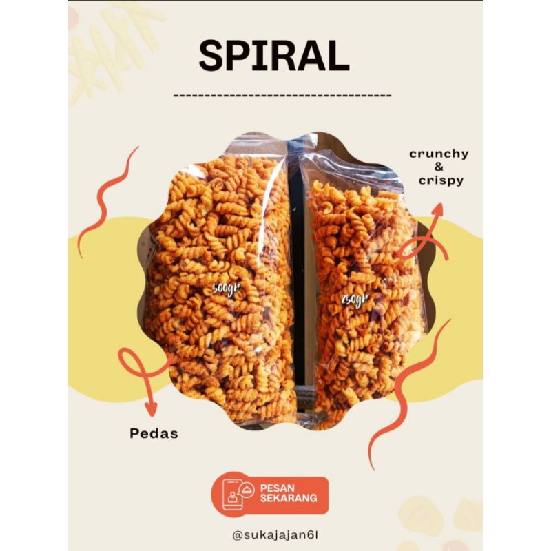 

SPIRAL SNACK GURIH 250gr