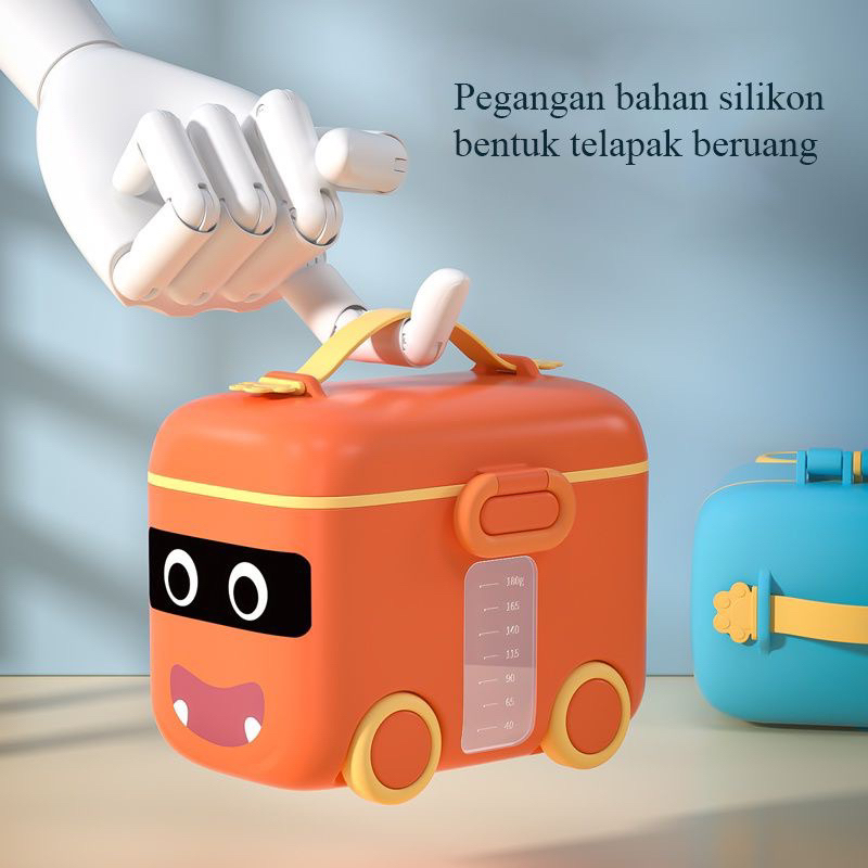 Tempat Kotak Penyimpanan Susu Bubuk Bayi Bus Portable Kotak Makanan Pelengkap