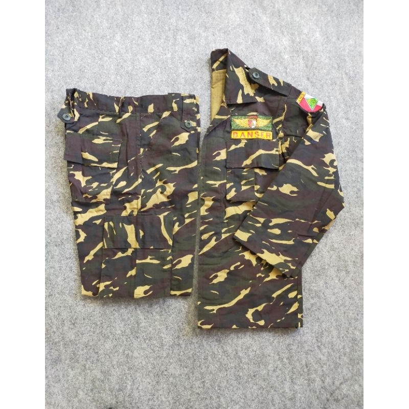 Baju Seragam PDL Banser Nasional Setelan Lengan Panjang