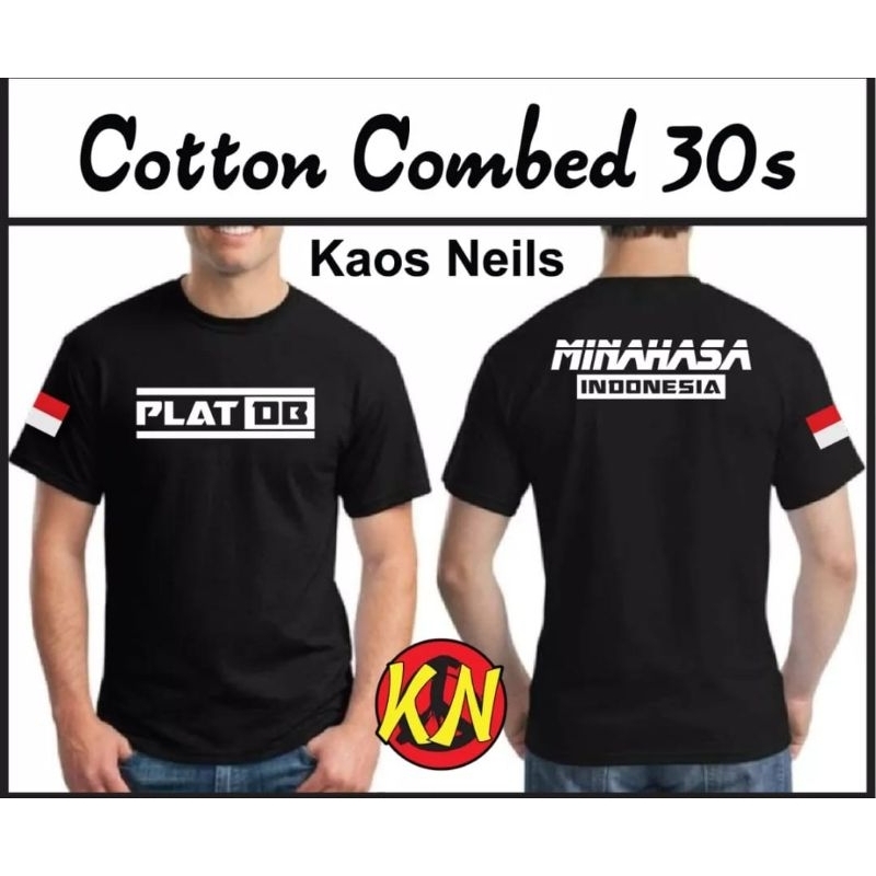 KAOS PLAT DB MINAHASA INDONESIA KAOS PLAT DB