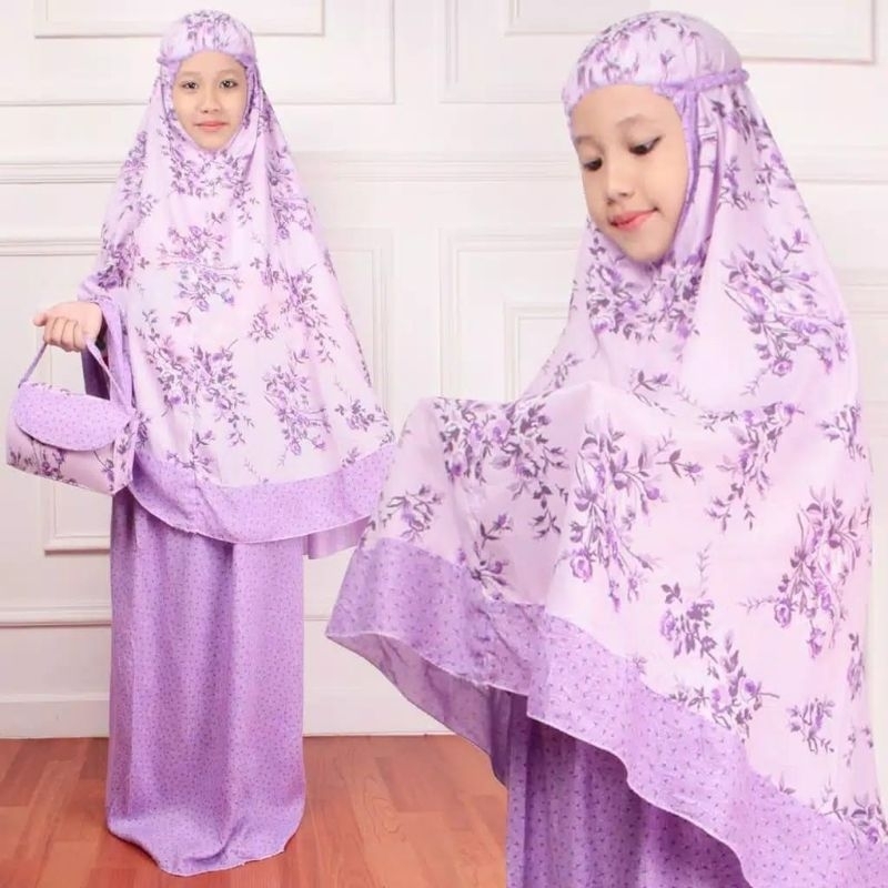 FLAM mukena katun anak ayzara trend terbaru