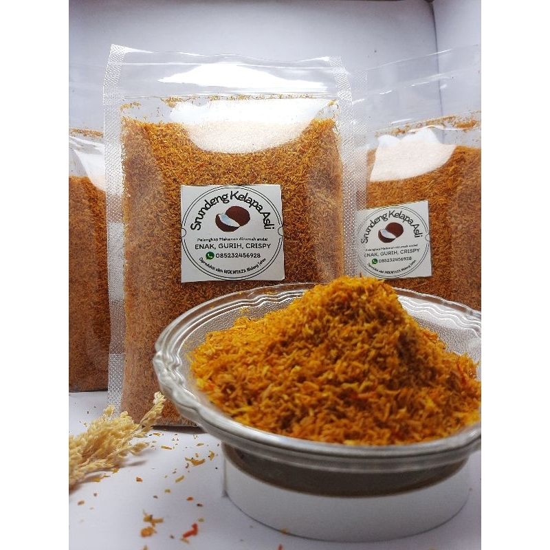 

Srundeng (Cenggereng) Tanpa Isi 500 gram/pelengkap makanan/khas kab. Malang Jatim