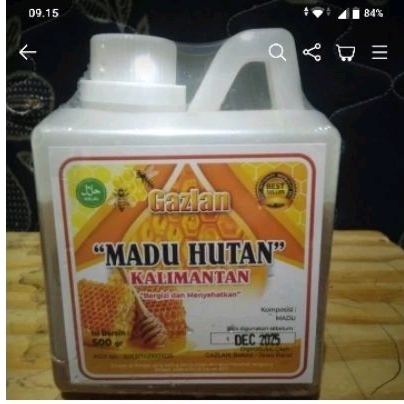 

Madu Hutan Kalimantan 500 gr Gazlan/Madu Hutan Alami 1/2 kg