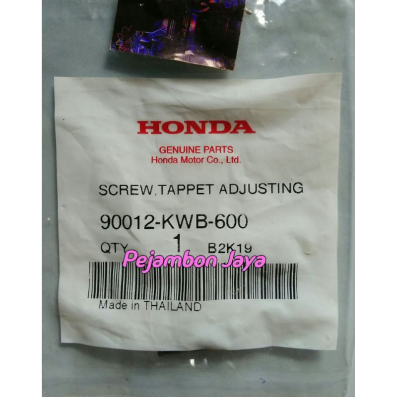 90012KWB600 SCREW TAPPET ADJUSTING