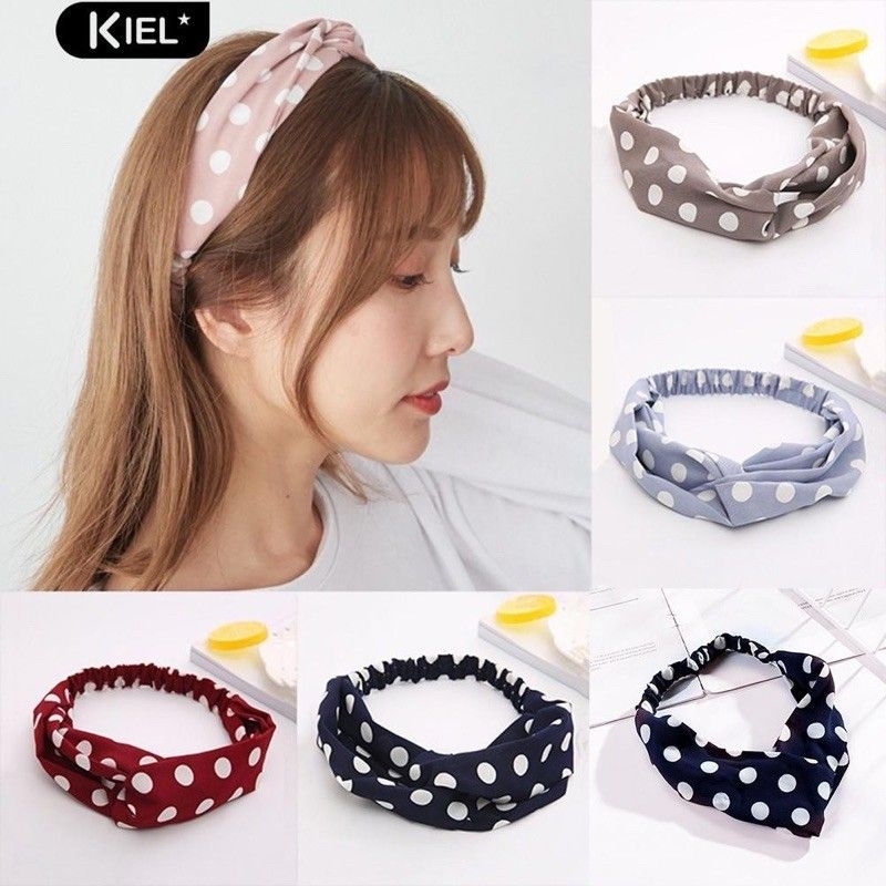 Premium Bandana Bando Simpul Pita Twist Elastis Jepit Ala Korea Wanita