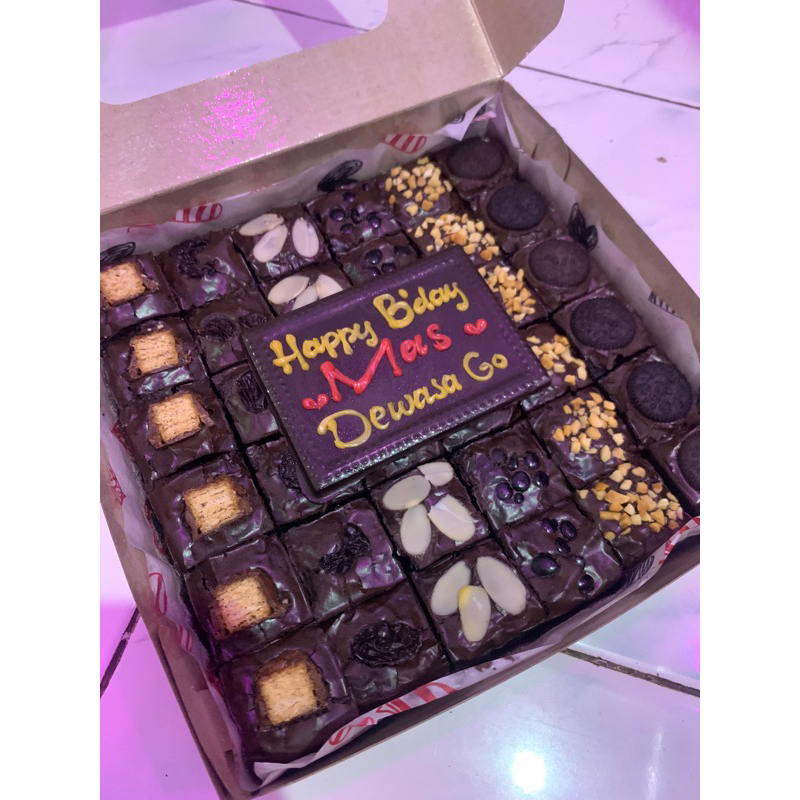

Fudgy Brownies Brownies Ulang Tahun Brownies