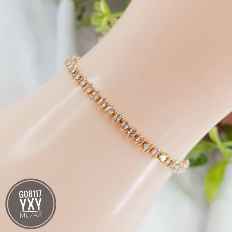 Gelang serut yaxiya rantai permata G08117