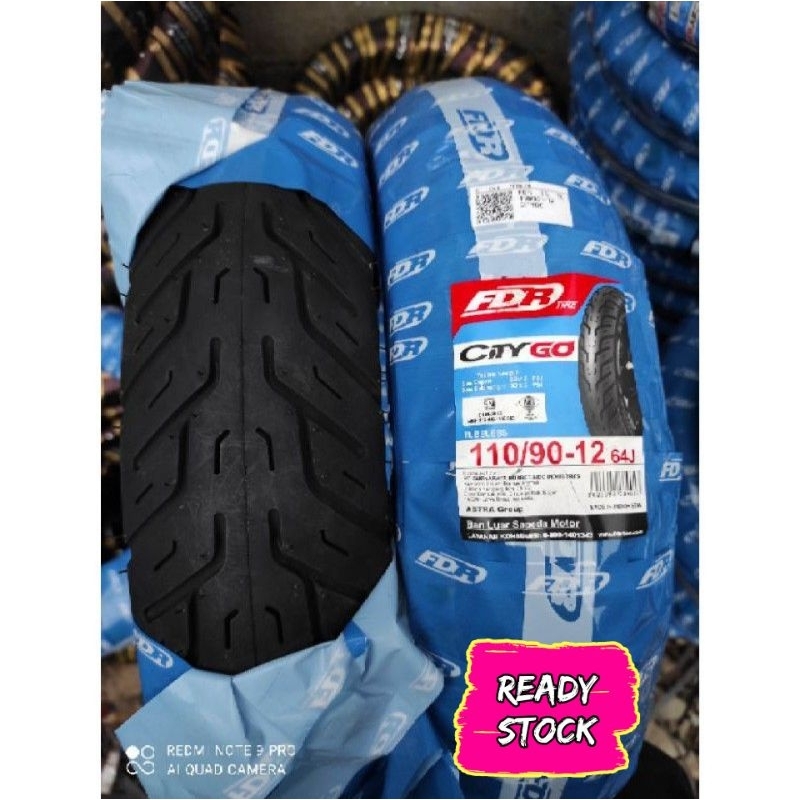 BAN TUBLES MATIC FDR CITY GO 110/90-12 HONDA NEW SCOOPY,BAN BARU 100% ORIGINAL,FREE PENTIL