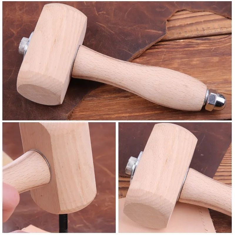 Hammer Craft Carving Wooden Handle Tool Martir Palu Kayu Kerajinan Emboss Kulit DIY