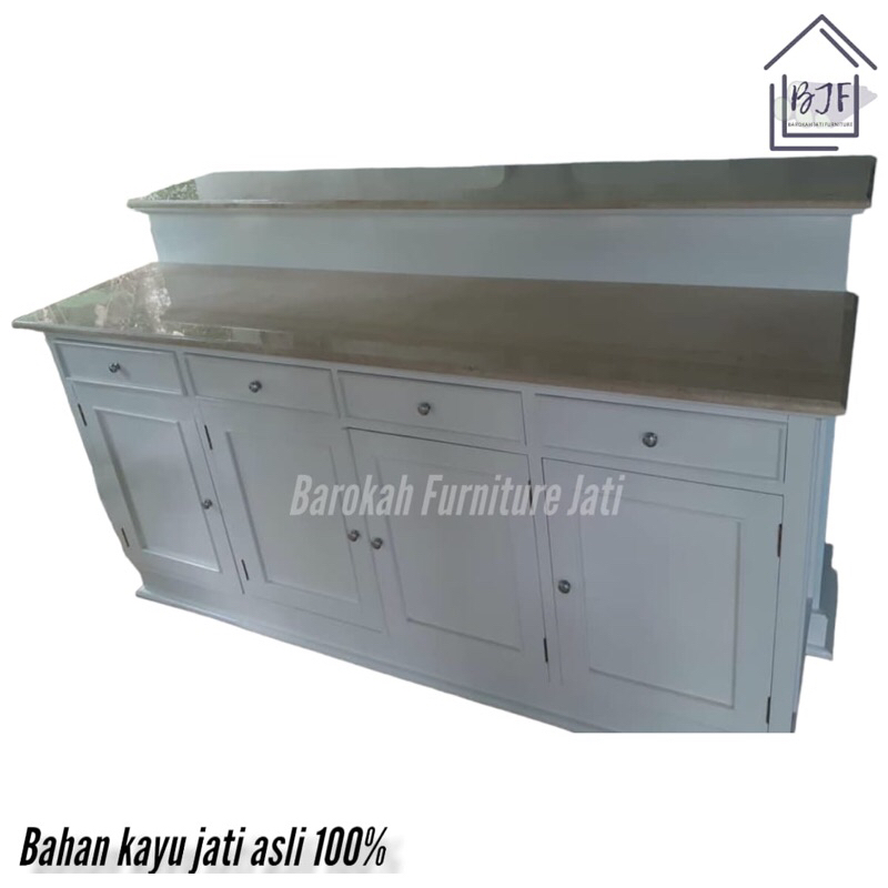 Bufet TV jati minimalis modern