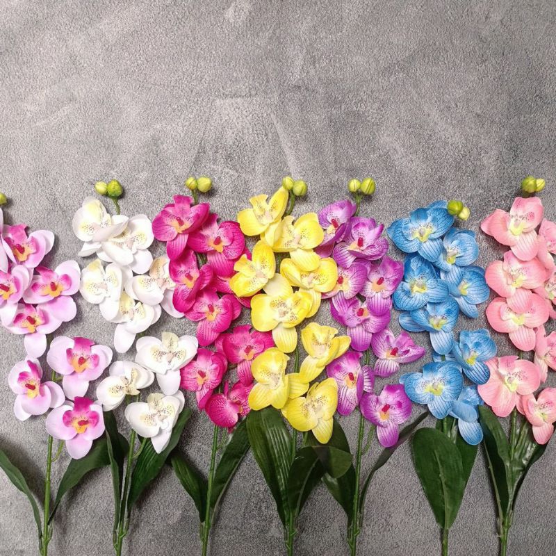 anggrek bulan artificial cabang 1 / anggrek hias / anggrek dekorasi / bunga anggrek