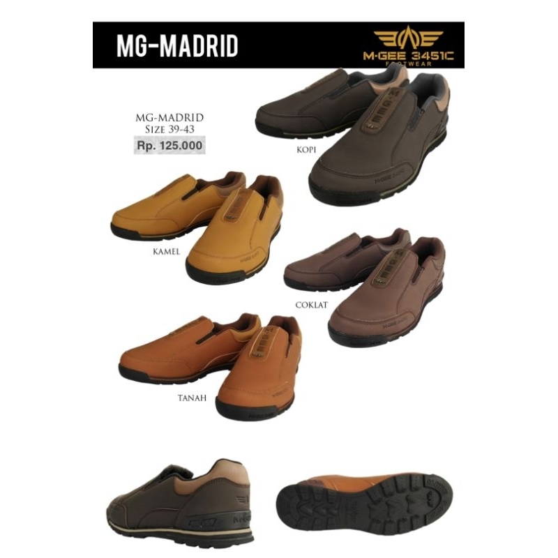 Sepatu outdoor MGee Madrid original