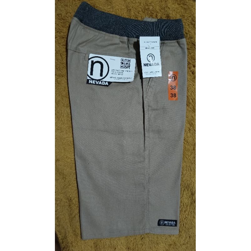 Celana Pendek Pria Chino Kolor Pendek Pinggang Karet Cotton Premium  Celana Big Size 28 Sampai 45