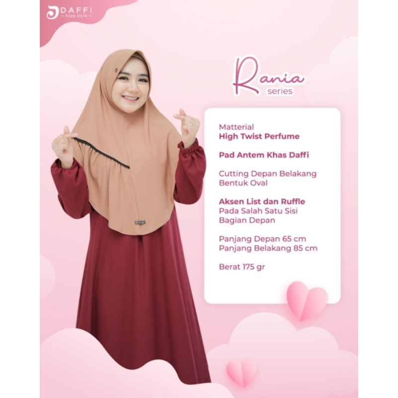 RANIA Daffi hijab jilbab ori daffi hijab daffi terbaru