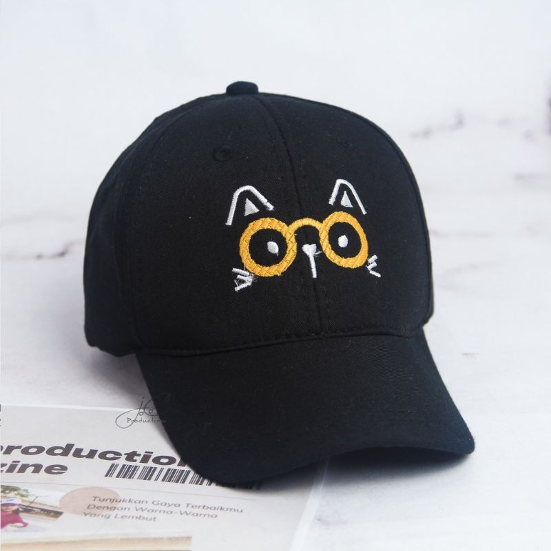 TOPI BASEBALL ANAK KARAKTER KUCING/TOPI ANAK LAKI LAKI DAN PEREMPUAN