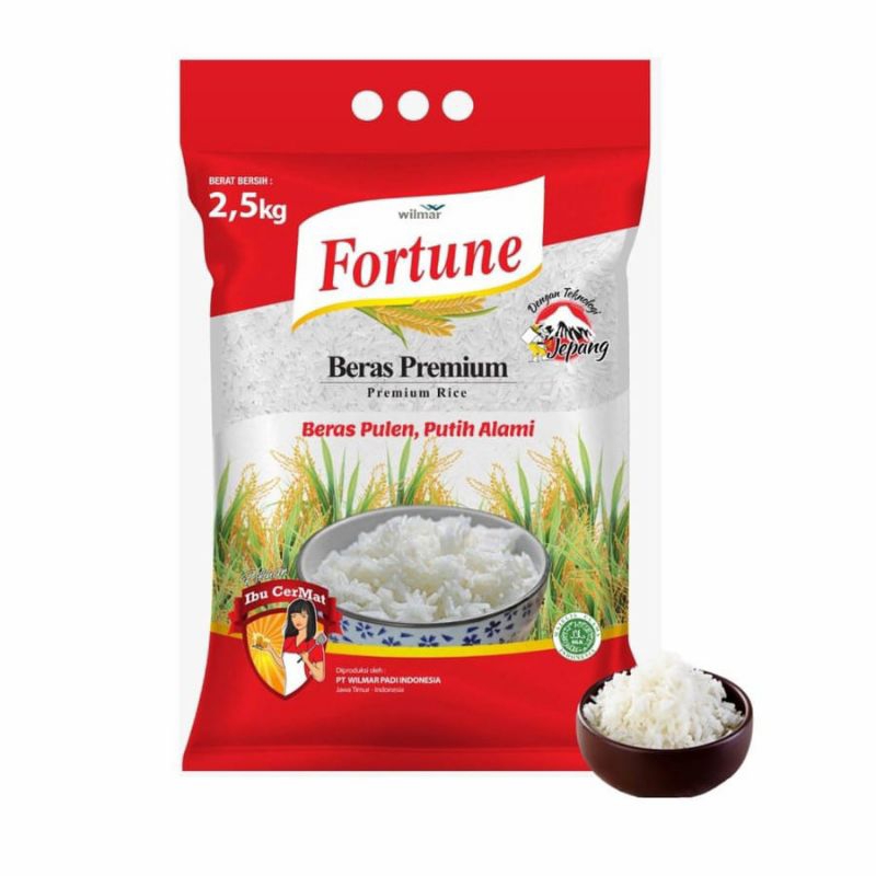 

Beras Fortune Kemasan 2,5kg