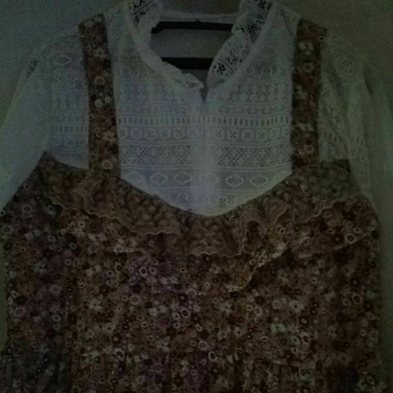 gamis bunga kecil