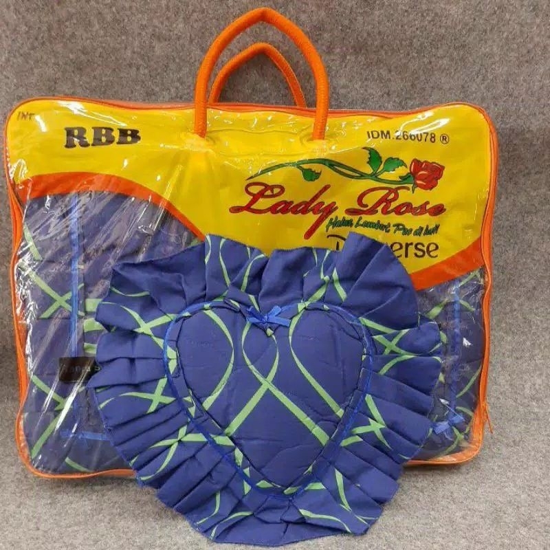 Lady Rose - Sprei King 180x200 Rumbay Bantal Busa / RBB - Motif Bunga Abstrak Geometri