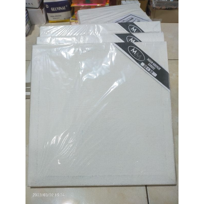 Kanvas Lukis Putih ukuran 30*30