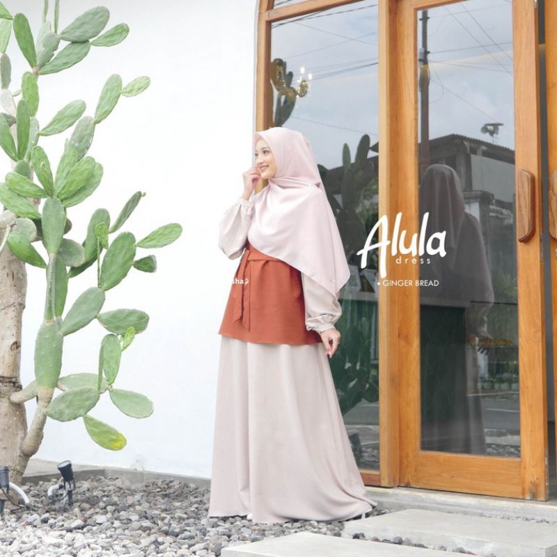 Alula Dress/ Dress 3 in 1 Dilengkapi Vest / Overall Dress Rompi /  Dress Korea / Dress Best Seller /