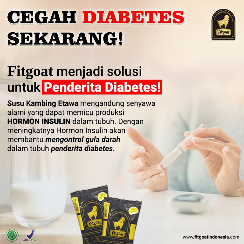 

FITGOAT - Cegah Diabetes || Bantu Turunkan Gula Darah