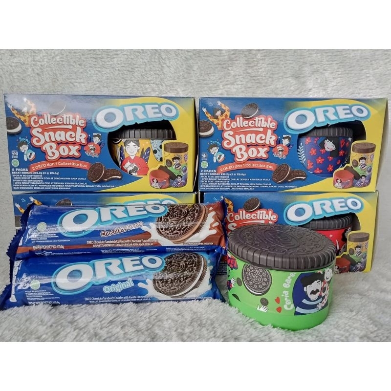 

Oreo Snack Box free gelas / Makanan Camilan