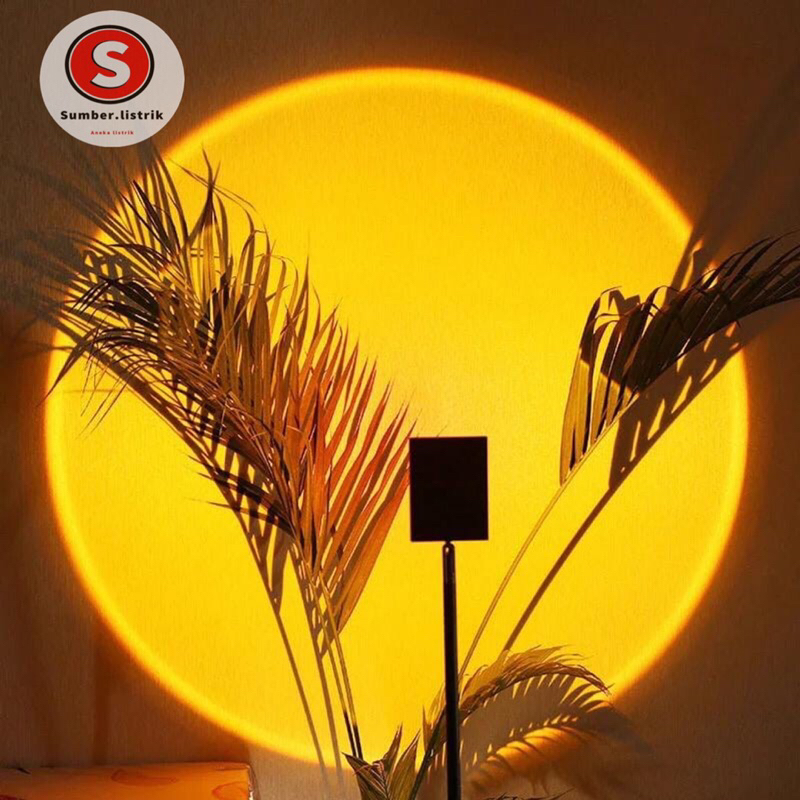 LAMPU SUNSET LAMLU FILL PROYEKTOR LAMPU TIDUR LAMPU TIDUR LED MOTIF MATAHARI