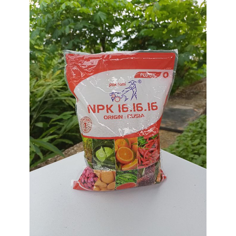 PUPUK NPK PAK TANI MERAH 16 16 16  1kg
