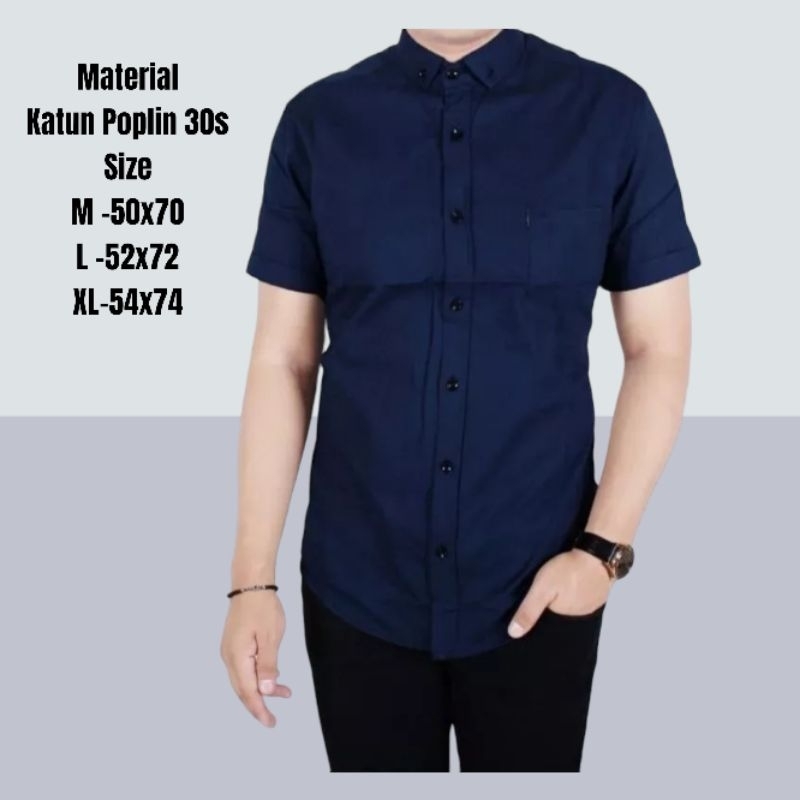 kemeja pria lengan pendek distro p04