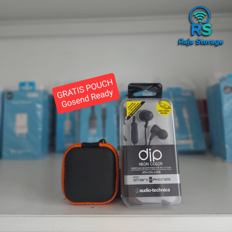 Audio Technica ATH-CKL220iS iN-Ear Headset Headphone Earphone with Mic