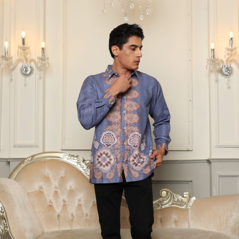 KARIMAKE - Maskumambang Family Set Color Denim Sarimbit Signature Printing