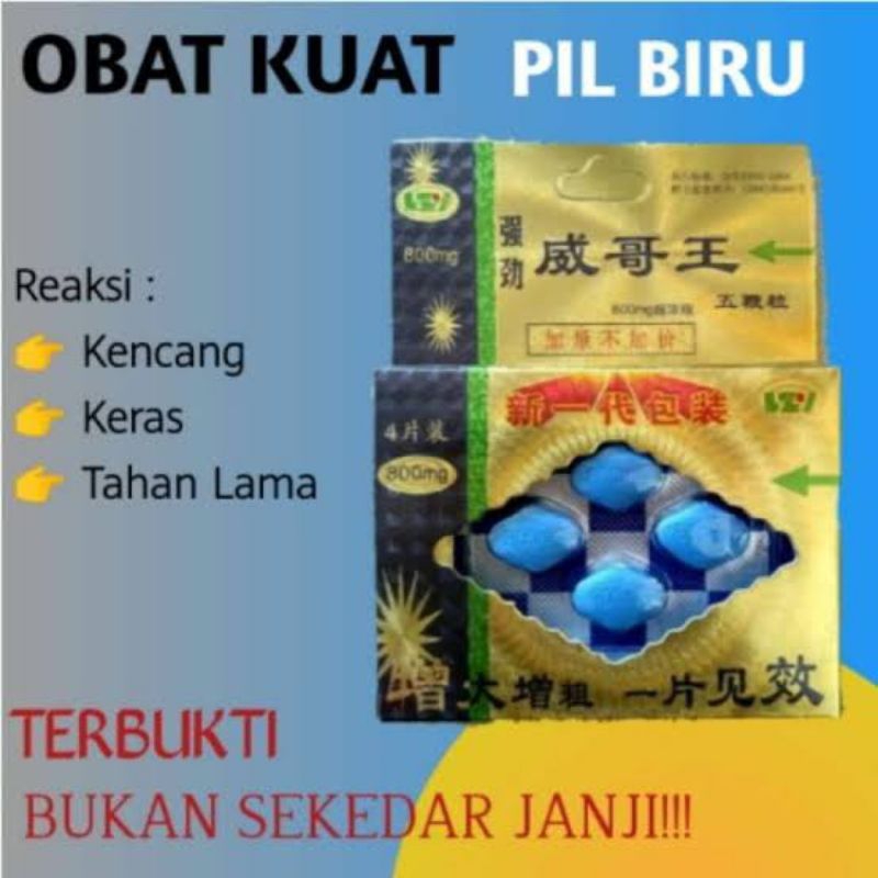 OBAT KUAT PRIA TAHAN LAMA VIAGRA PIL BIRU CINA ASLI 100% ORIGINAL TIONGKOK - OBAT KUAT SEX PRIA TAHA